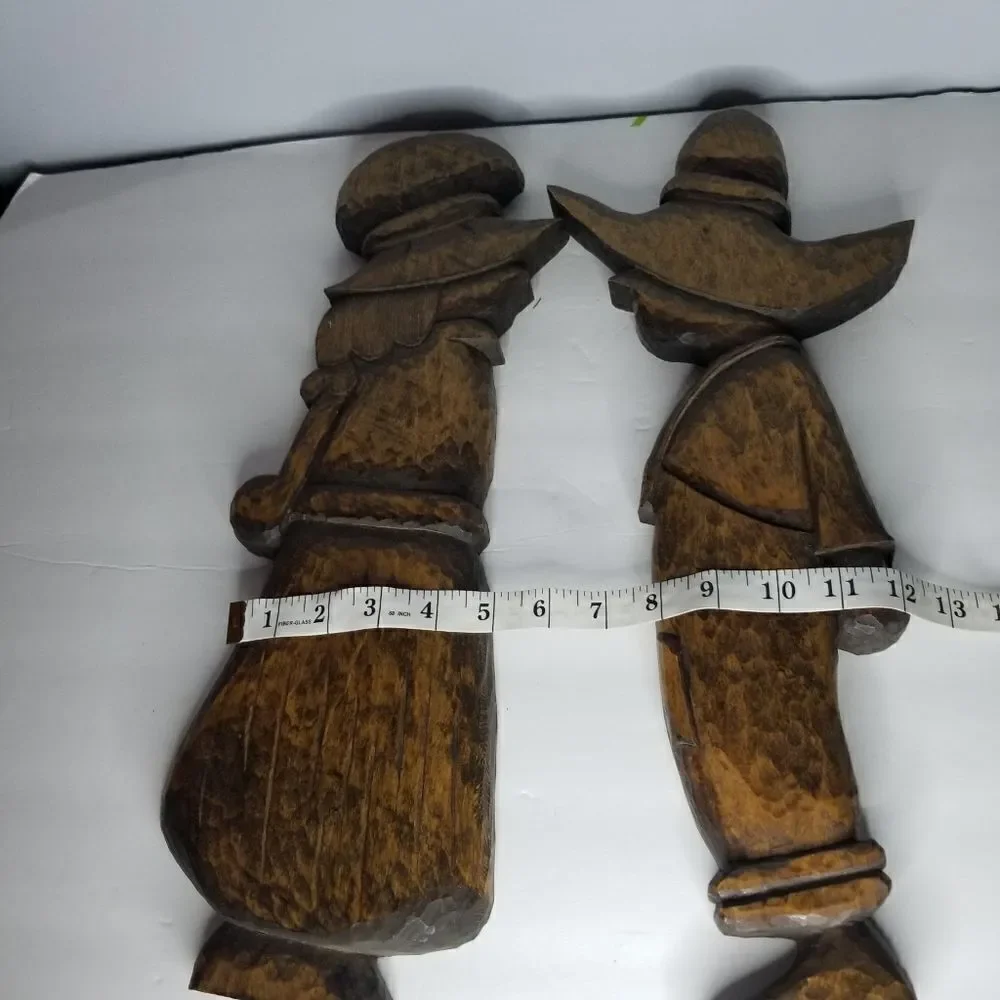 Wooden amish man and woman wooden wall hanging farmhouse decor